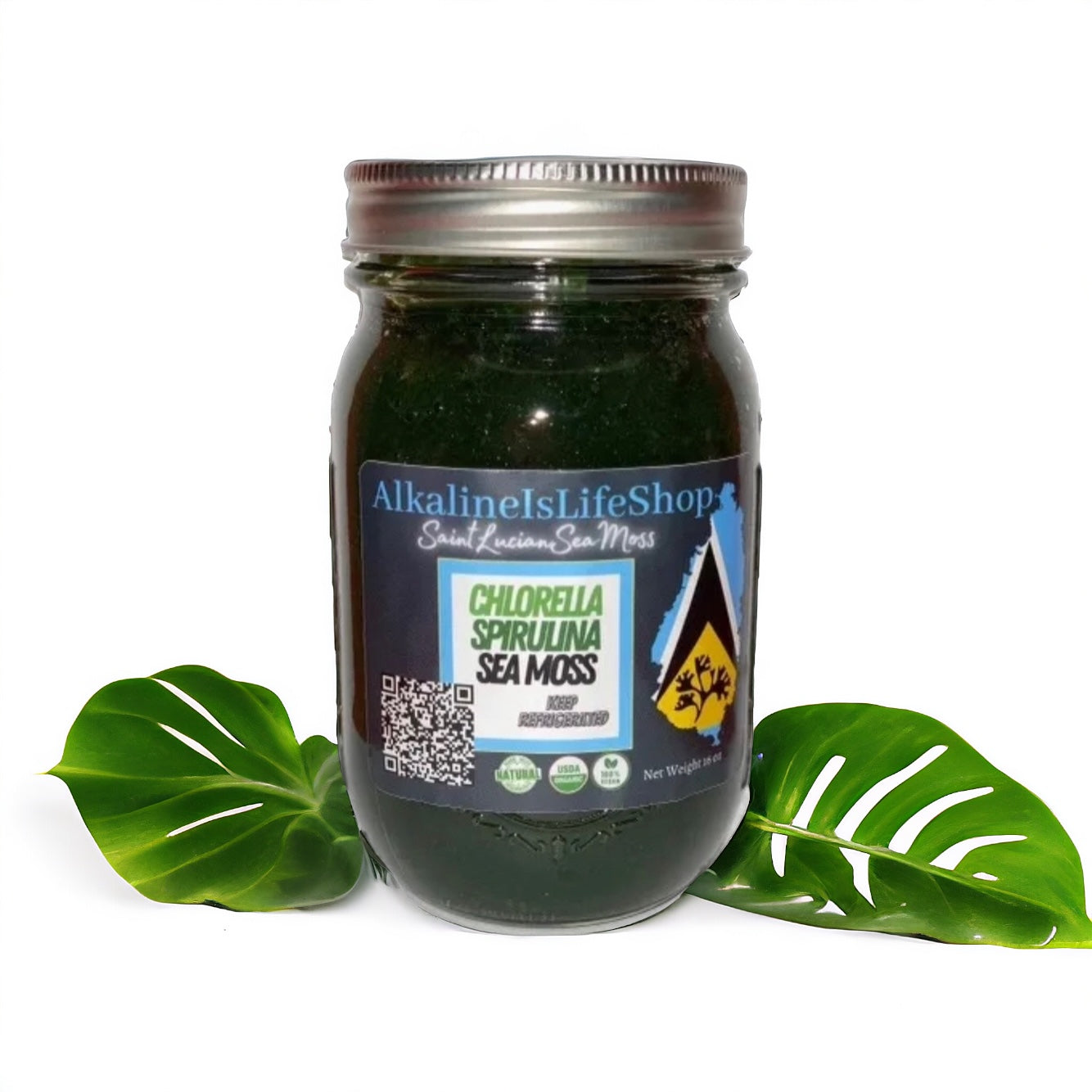 Chlorella Spirulina Sea Moss Gel